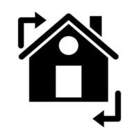 Property Exchange Glyph Icon Design vector