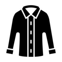 Casual Shirt Glyph Icon Design vector