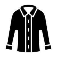 Casual Shirt Glyph Icon Design vector