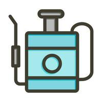 Pesticide Vector Thick Line Filled Colors Icon Design