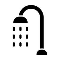 Shower Glyph Icon Design vector