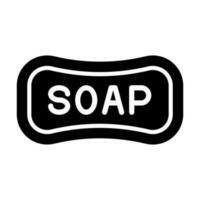 Soap Glyph Icon Design vector