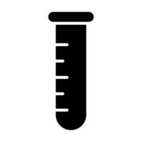 Test Tubes Glyph Icon Design vector