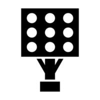 Stadium Lights Glyph Icon Design vector