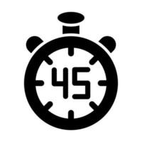 Half Time Glyph Icon Design vector