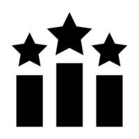 Podium Glyph Icon Design vector