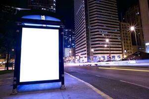 Bus Stop Ad Display photo