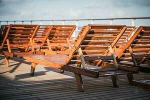 Cruise Ship Empty Deck photo