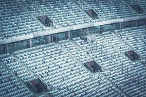 Empty Soccer Football Stadium photo