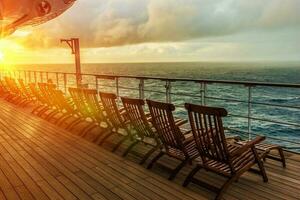 Cruise Ship Deck Chairs photo