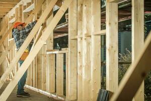 Wood House Construction Job photo