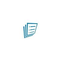 Papers Forms Folder logo Icon. The logo is Simple and Modern. Suitable on small size like App Avatar Icon etc. vector