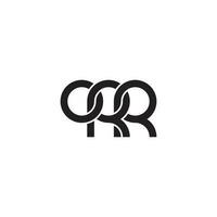 Letters ORR Monogram logo design vector