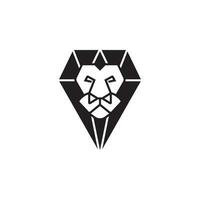 león Corbata logo diseño para Corbata marca vector