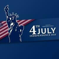 Estados Unidos 4to de julio, independencia día EE.UU, vector ilustración