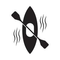 kayaking vector icon