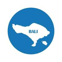 Bali island map icon vector