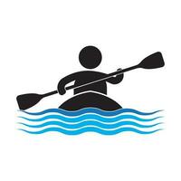 kayak sport logo vector