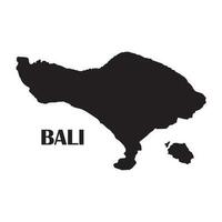 bali isla mapa icono vector