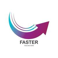 Faster logo design vector