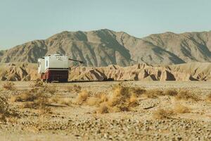 Motor Coach RV California Desert Boondocking Dry Camping photo
