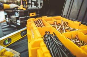 Tool Box Full of Wood Screws photo