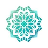 Beautiful Green color Mandala design vector Template