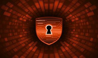 Modern Cybersecurity Technology Background with shield vector