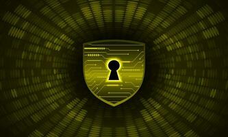 Modern Cybersecurity Technology Background with shield vector