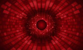 Modern Holographic Globe on Technology Background vector
