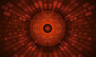 Modern Holographic Eye on Technology Background vector