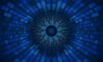 Modern Holographic Globe on Technology Background vector