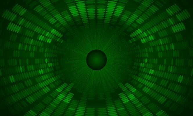 Modern Holographic Eye on Technology Background
