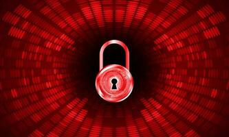 Modern Cybersecurity Technology Background with padlock vector