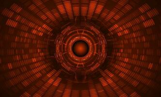 Modern Holographic Globe on Technology Background vector