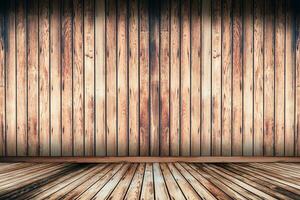 Wooden Floor and Wall photo