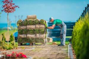 Preparing Grass Installation photo