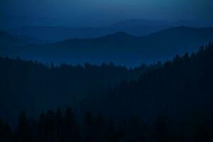 Mountain Hills Silhouettes photo