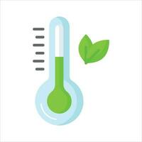 cheque esta hermosamente diseñado vector de eco temperatura en moderno estilo