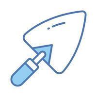 Shovel vector design in trendy style, icon of construction tools