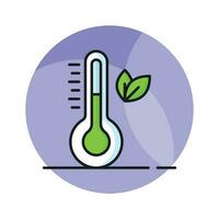 Check this beautifully designed vector of eco temperature in modern style