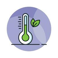 cheque esta hermosamente diseñado vector de eco temperatura en moderno estilo