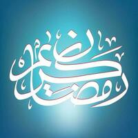 ramadan kareem arabic calligraphy vector