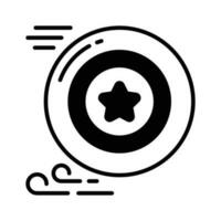 Grab this beautifully designed vector of frisbee in modern style, ready to use icon