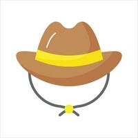 un increíble icono de sombrero en editable estilo aislado en blanco antecedentes vector