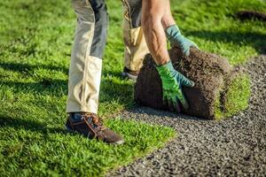 Natural Grass Turfs Installation by Garden Worker photo