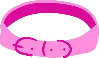 Pink cat collar vector