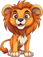 tecknad serie lejon transparent bakgrund png