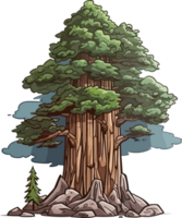 sequoia träd transparent bakgrund png