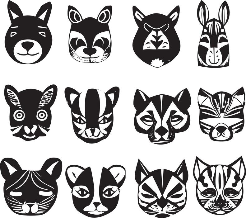 Animal Stencil Vector Art, Icons, and Graphics for Free Download